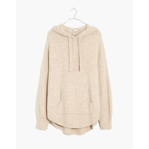 Madewell Wilmington Hoodie Sweater Cream Soft & Cozy Yarn Pullover Relaxed Fit
